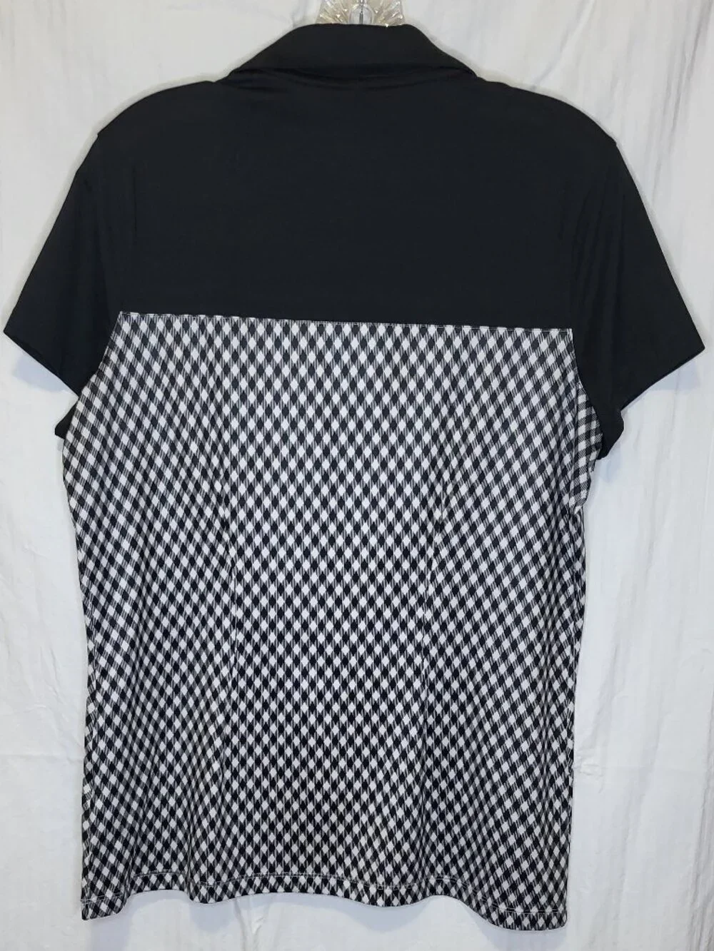 Nike Golf Dri-FIT Tour Performance Diamond Print Polo Shirt Women's Large